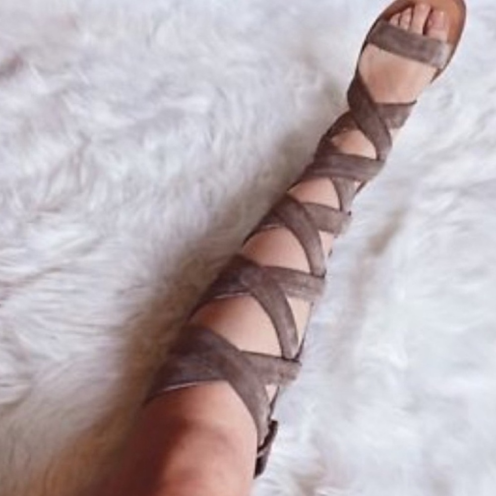 Rag and Bone- Ilaria strappy Gladiator Sandals - taupe